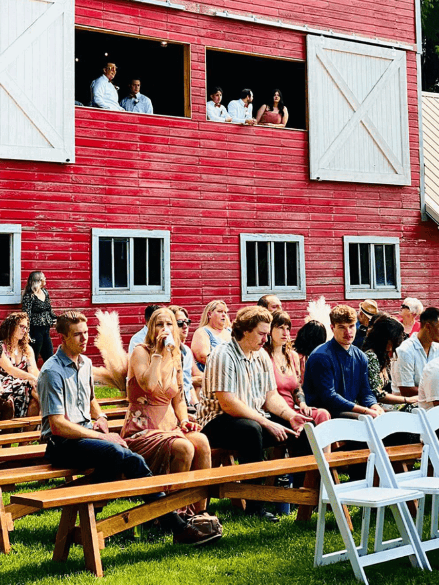 wedding barn ceremony